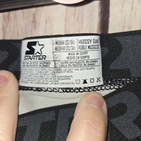 STARTER Mossy Oak Camouflage Base Layer Hunting Leggings Men's Medium 32/34 - Picture 3 of 5